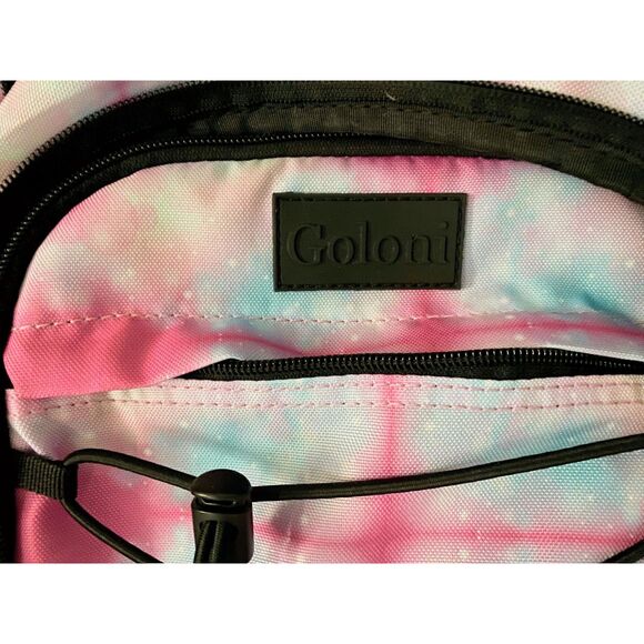 Goloni Tie Dye Hiking Backpack Travel Laptop School Bag Pink Blue Outdoor main image 5